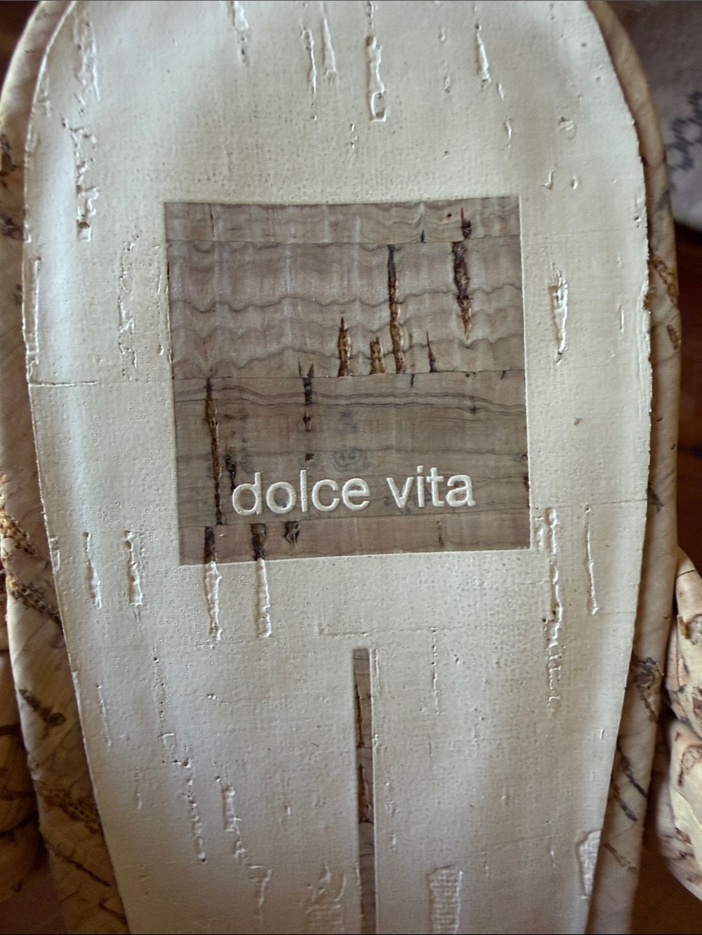 Dolce Vita Braided Cork Platform Heels - Natural Cork - Picture 2 of 6